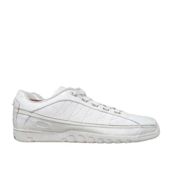 Vintage Oakley White X Chip Foose Design Three Palms Leather Sneakers, Men's 12 - Picture 2 of 9